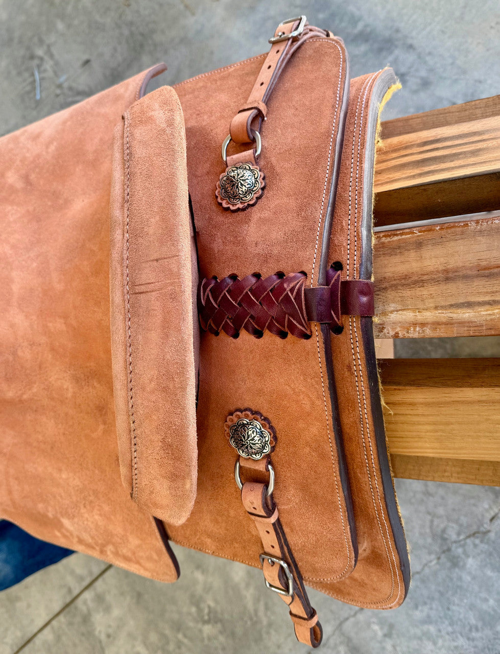 Roughout Team Roping Saddle