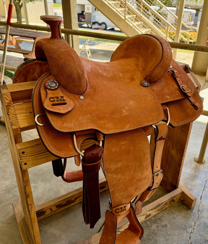 Roughout Team Roping Saddle