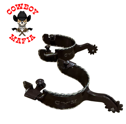 "The Rope Hustler" Handmade Cowboy Mafia Spurs