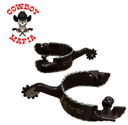 "The Rope Hustler" Handmade Cowboy Mafia Spurs