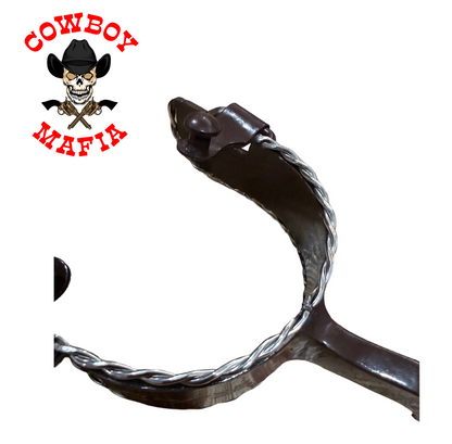 "The Rope Hustler" Handmade Cowboy Mafia Spurs