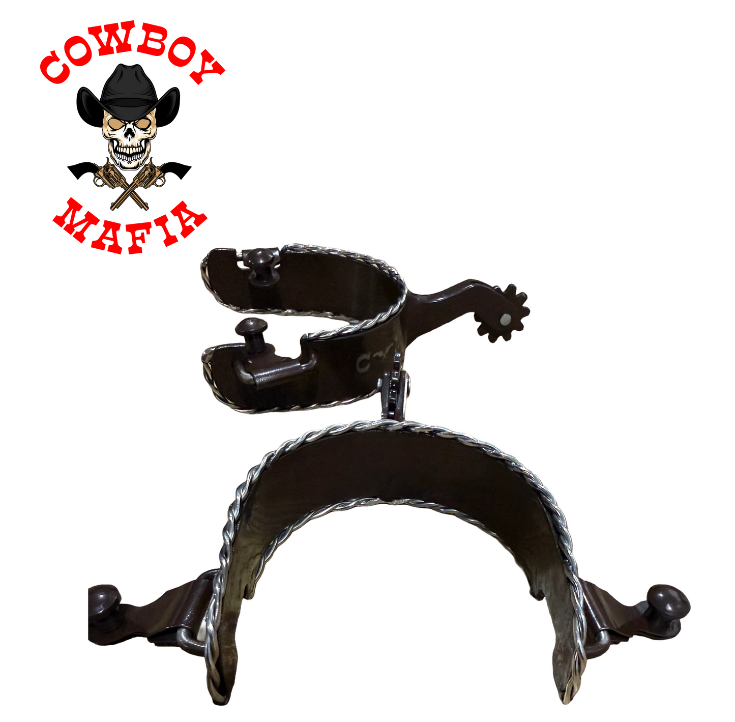 "The Rope Hustler" Handmade Cowboy Mafia Spurs