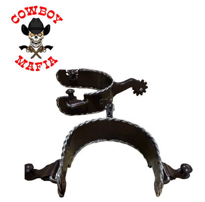 "The Rope Hustler" Handmade Cowboy Mafia Spurs