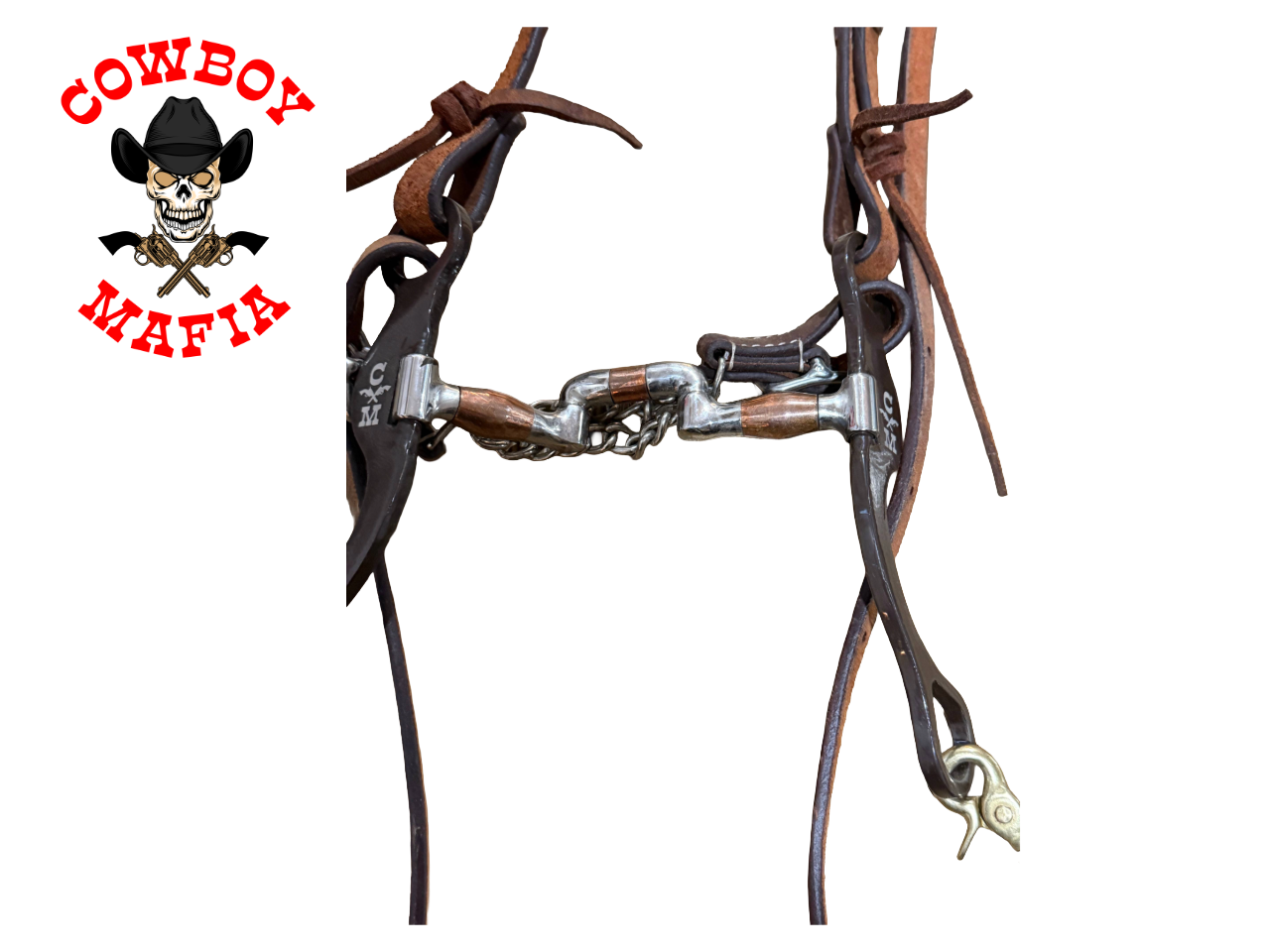The Chocolate "Doc Holliday" Split Ear Tack Set