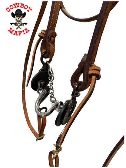 The Chocolate "Jesse James" Browband Headstall Tack Set