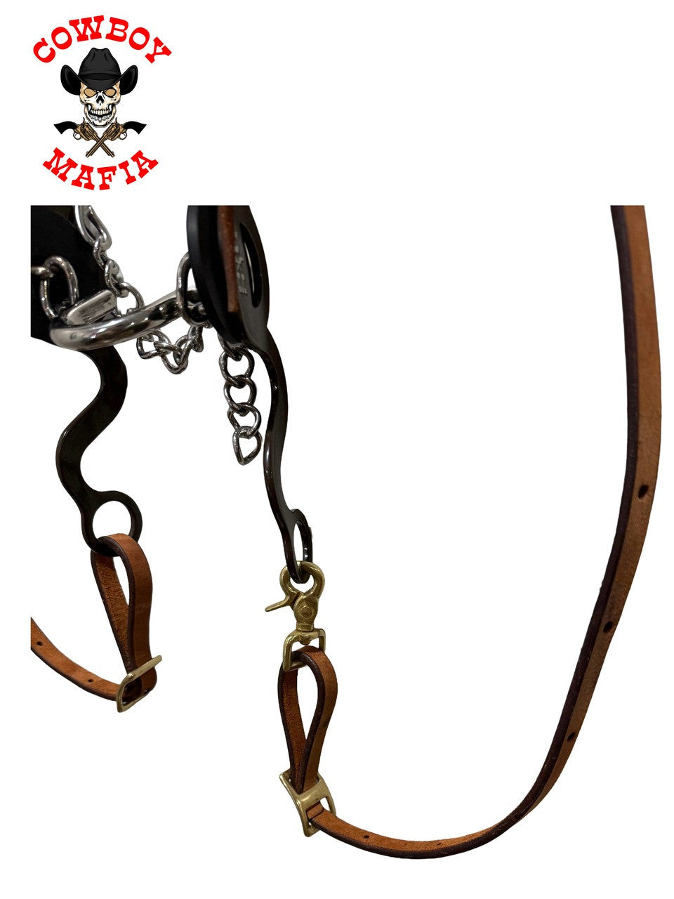 The Chocolate "Jesse James" Split Ear Headstall Tack Set