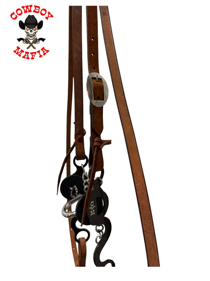 The Chocolate "Jesse James" Split Ear Headstall Tack Set